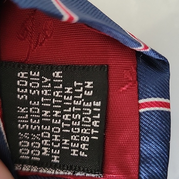 Carlo Colombo Men's Vintage 100% Silk Tie - Picture 3 of 4